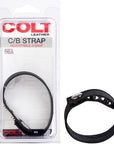 COLT - Leather C/b Strap Adjustable 3-snap - Black