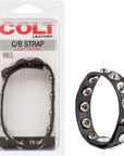COLT - Leather C/b Strap 8-snap Fastener - Black