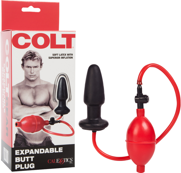 COLT - Expandable Butt Plug - Black/Red