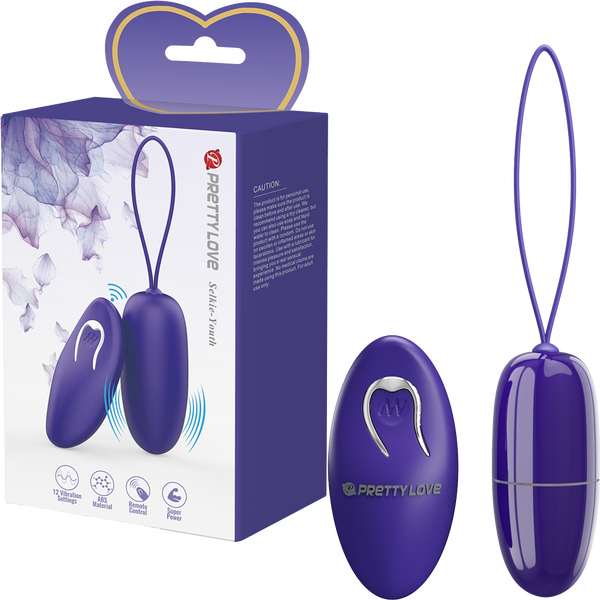 Remote Control Vibrating Love Egg - Selkie Youth - Purple