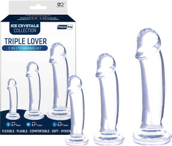 Ice Crystals Collection - Lover 3 In 1 Training Kit - Clear