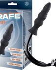 Strafe - Inflatable Ribbed Plug with Pump - Black