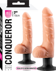 Conqueror - 7" Dildo with Suction Cup - Flesh