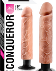 Conqueror - 9" Dildo with Suction Cup - Flesh