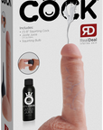 King Kock - 8" Squirting Cock With Balls - Flesh