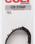 COLT - Leather C/b Strap 5-snap Fastener - Black