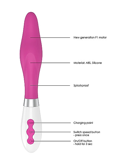Luna Rechargeable Vibrator - Athamas - Pink