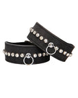 Ouch! - Diamond Studded Ankle Cuffs - Black