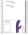 Royal Gems Rechargeable Silicone Bullet - Dazzling - Purple