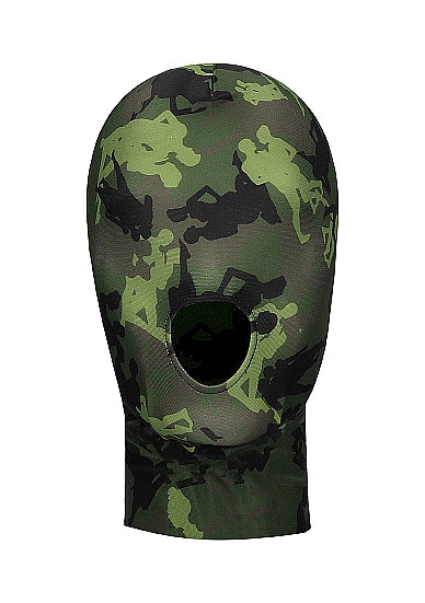 Ouch! - Mask With Mouth Opening Army Theme - Green