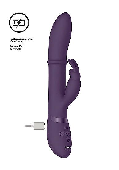 VIVE Ring Rabbit Vibrator - Halo - Purple - K. P.