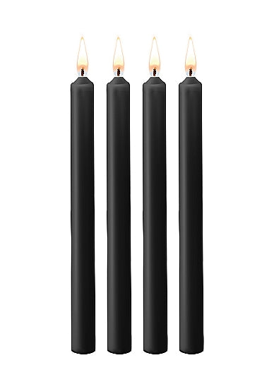 Ouch! - Teasing Wax Candles Large - Paraffin 4-pack - Black