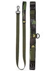 Ouch! - Collar With Leash Army Theme - Green