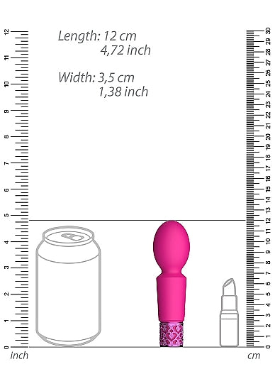 Royal Gems Rechargeable Silicone Bullet - Brilliant - Pink