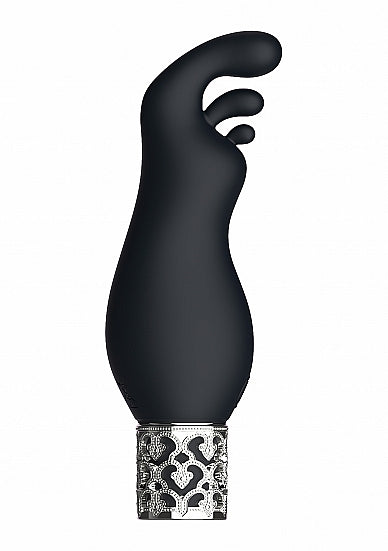 Royal Gems Rechargeable Silicone Bullet - Exquisite - Black