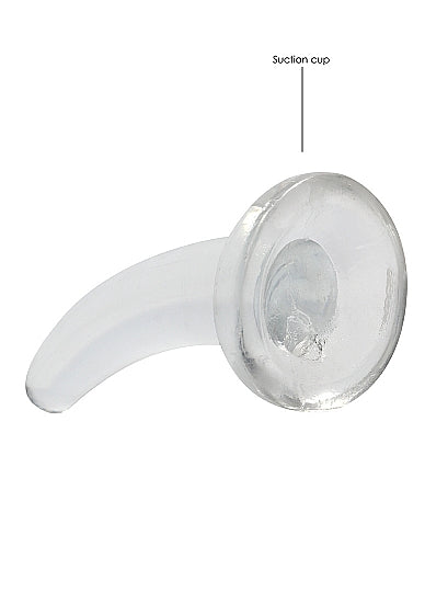Realrock Crystal Clear - Non Realistic Dildo With Suction Cup 4.5&#39;&#39; / 11.5cm - Clear