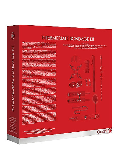 Ouch! - Intermediate Bondage Kit - Red