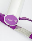 Ouch! - Leather Square Tipped Crop - Purple