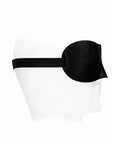 Ouch! Black & White - Satin Curvy Eye Mask With Elastic Straps - Black - K. P.