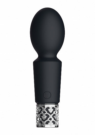 Royal Gems Rechargeable Silicone Bullet - Brilliant - Black