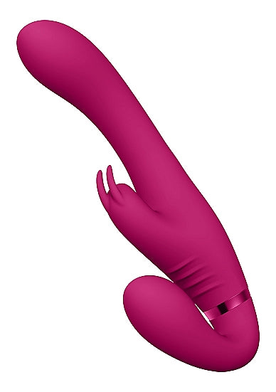 VIVE Vibrating Strapless Strap-On Rabbit - Suki - Pink - K. P.