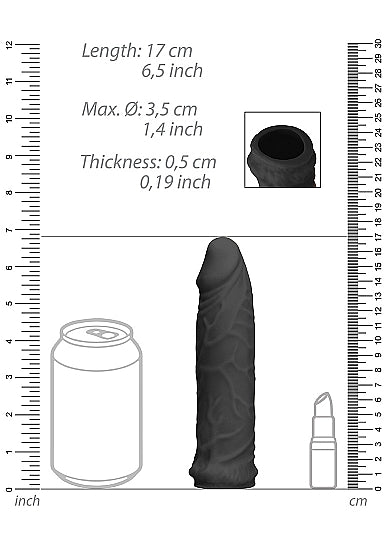 Realrock - Penis Sleeve 6" - Black - K. P.