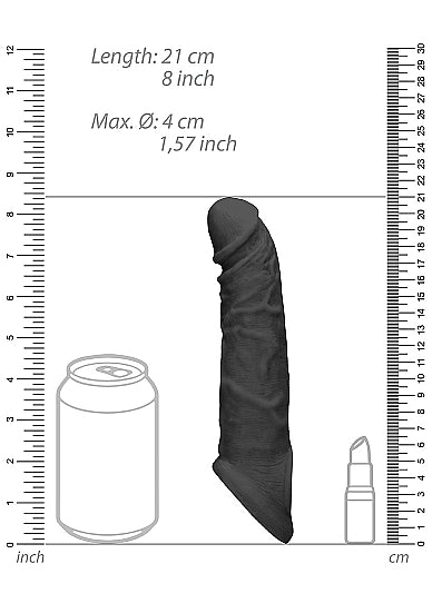 Realrock - Penis Sleeve 8" - Black - K. P.