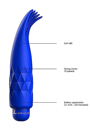 Luminous ABS Bullet With Silicone Sleeve - Zoe - Royal Blue