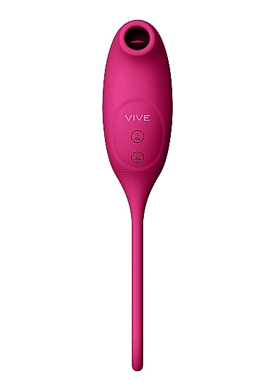 VIVE Air Wave &amp; Vibrating Egg Vibrator - Quino - Pink