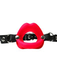 Sex & Mischief - Silicone Lips Open Mouth Gag - Red