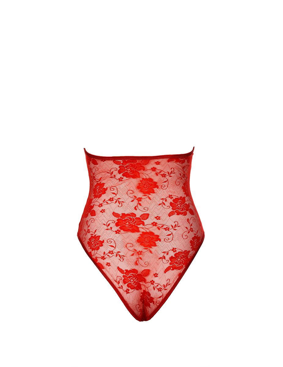 Rosalie Lace Teddy - Red
