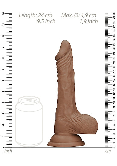 Realrock - Dong with Testicles 9'' - Tan - K. P.