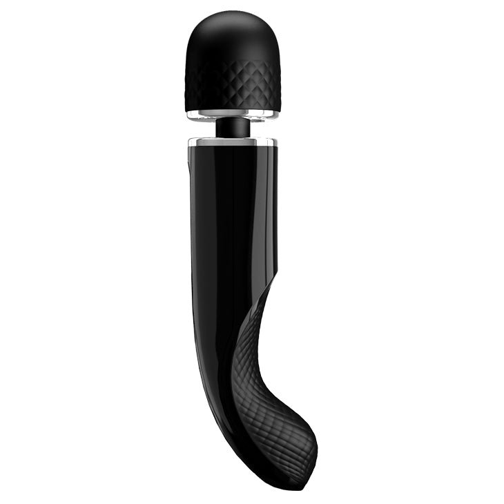 Rechargeable Massager 9.4" - Charming - Black - K. P.