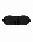 Ouch! Black & White - Satin Curvy Eye Mask With Elastic Straps - Black - K. P.